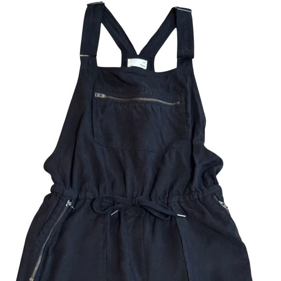 ARITZIA Wilfred‎ Free Valletta Overalls Black Size S Cropped Romper Casual Boho - Picture 9 of 13